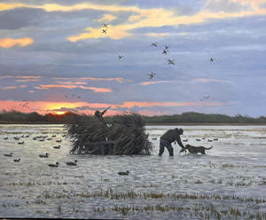 Calvin Carter - North Wind Sprigs - oil on panel - 24 x 30