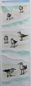 Cathey December - Beach Buddies - etching/drypoint - 24 x 12