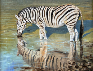 Grant Hacking - African Reflections - oil on canvas - 12 x 16