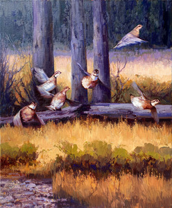 Julie Jeppsen - Feathers in Flight - oil on canvas - 20 x 16