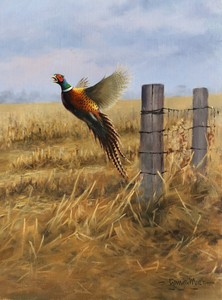 Gary Moss - End of the Fenceline - oil on canvas - 24 x 18