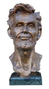 Gary Lee Price - Abraham Lincoln (Bust) - bronze - 19 x 9.5 x 11