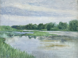 Hattie Saussy - Savannah Marshes - watercolor - 8.5 x 11.5