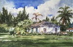 John Swan - Bahama House - watercolor - 13.5 x 20.5