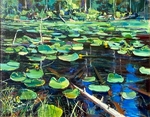 Mike Wise - Beaver Pond - oil on panel - 18 x 24