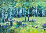 Mike Wise - Aspen Meadow - oil on canvas - 18 x 24