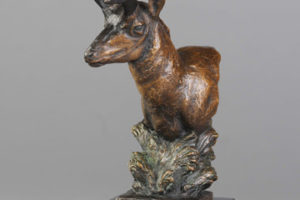 John Kobald, Antelope, bronze ed. 10/15, 9 x 4 x 6