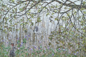 Spring Chickadee, 48 x 72
