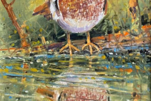 David Jackson - Dapper Duck, oil, 24 x 12