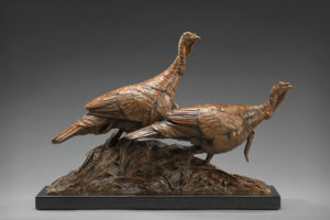 Walter Matia - Rewards of First Light - Maquette, bronze, 12 x 17 x 5