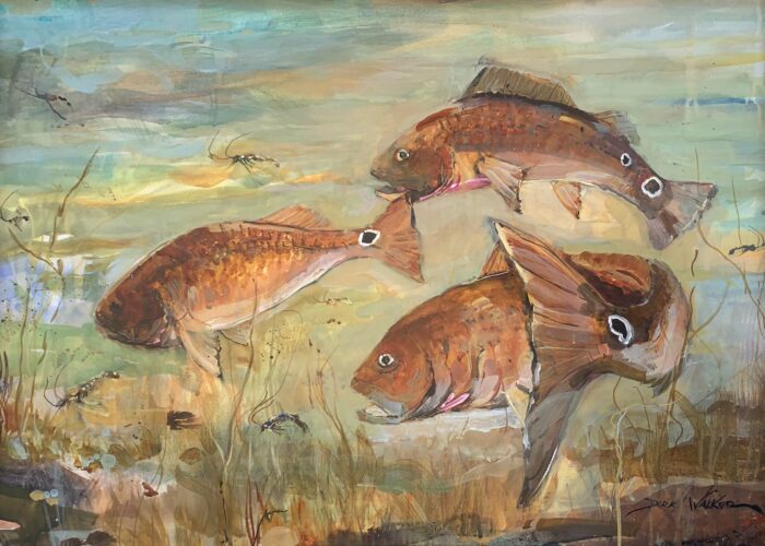 Dirk Walker-art-fish-fishing-gallery-art gallery-redfish-hunting-sportsman-ode to the salt