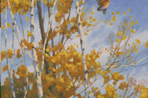 Jim Rataczak - October Sky, Oil on Canvas, 9 x 12