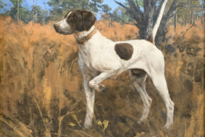 Eldridge Hardie - Pointer Dog, oil on canvas, 20 x 24