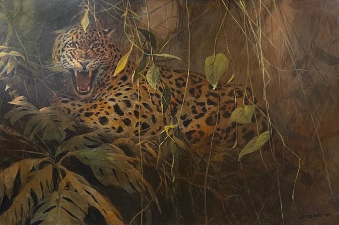 John Seerey-Lester-oil-painting-sporting-hunting-wildlife-art-gallery-art gallery-jaguar-african wildlife-safari-safari club-safari club international