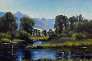 Harley Bartlett, Paradise Valley, Oil on Canvas, 18 x 24 inches
