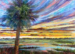 low country-story-charleston-south carolina-marsh-wetland-south-southern-painting-palmetto-tree-palmetto tree-art-gallery-art gallery-painting-painter
