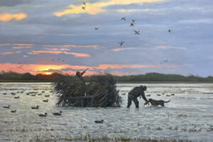 Calvin Carter - North Wind Sprigs, oil on panel, 24 x 30