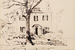 Myrtle Jones - Savannah Home and Tree, Sketch, 11 x 13 inches