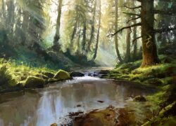 danielbailey-art-painting-oilpainting-nature-sporting-hunting-deer-elk-animals-forest-rivers-waterfalls-gallery-fineart