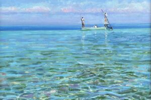 kentlemon-flatsfishing-fishing-tarpon-permit-bonefish-fish-ocean-boat-painting-art-gallery-fineart