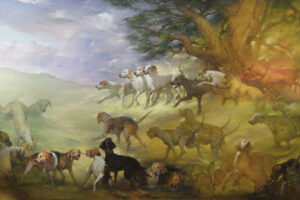 Joseph Sulkowski-art-gallery-art gallery-artist-painter-dogs-sporting-hunting-bird dogs-allegory-greek-mural-Apokalupsis