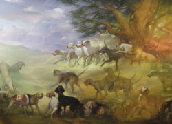 Joseph Sulkowski-art-gallery-art gallery-artist-painter-dogs-sporting-hunting-bird dogs-allegory-greek-mural-Apokalupsis