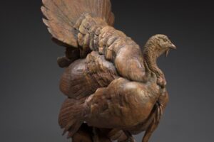 Walter Matia-turkey-bronze-turkey hunting-turkey season-sporting-sporting art-art gallery-sculpture-turkey grand slam show